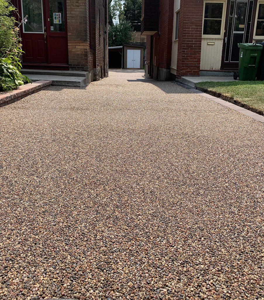 Roncesvalles Permeable Resin Bound Aggregate Driveway Project by DreamPave